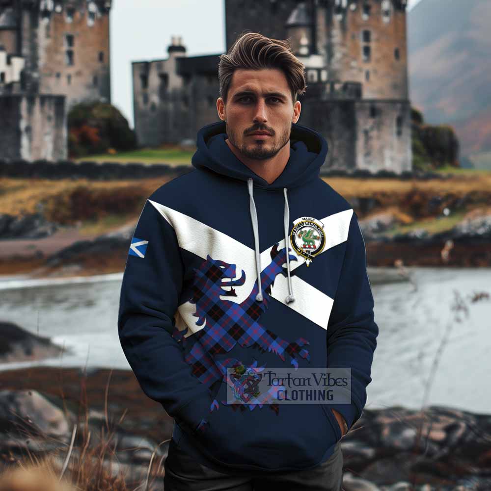 Tartan Vibes Clothing Maule Tartan Lion Rampant Cotton Hoodie Proudly Display Your Heritage with Alba Gu Brath and Clan Name