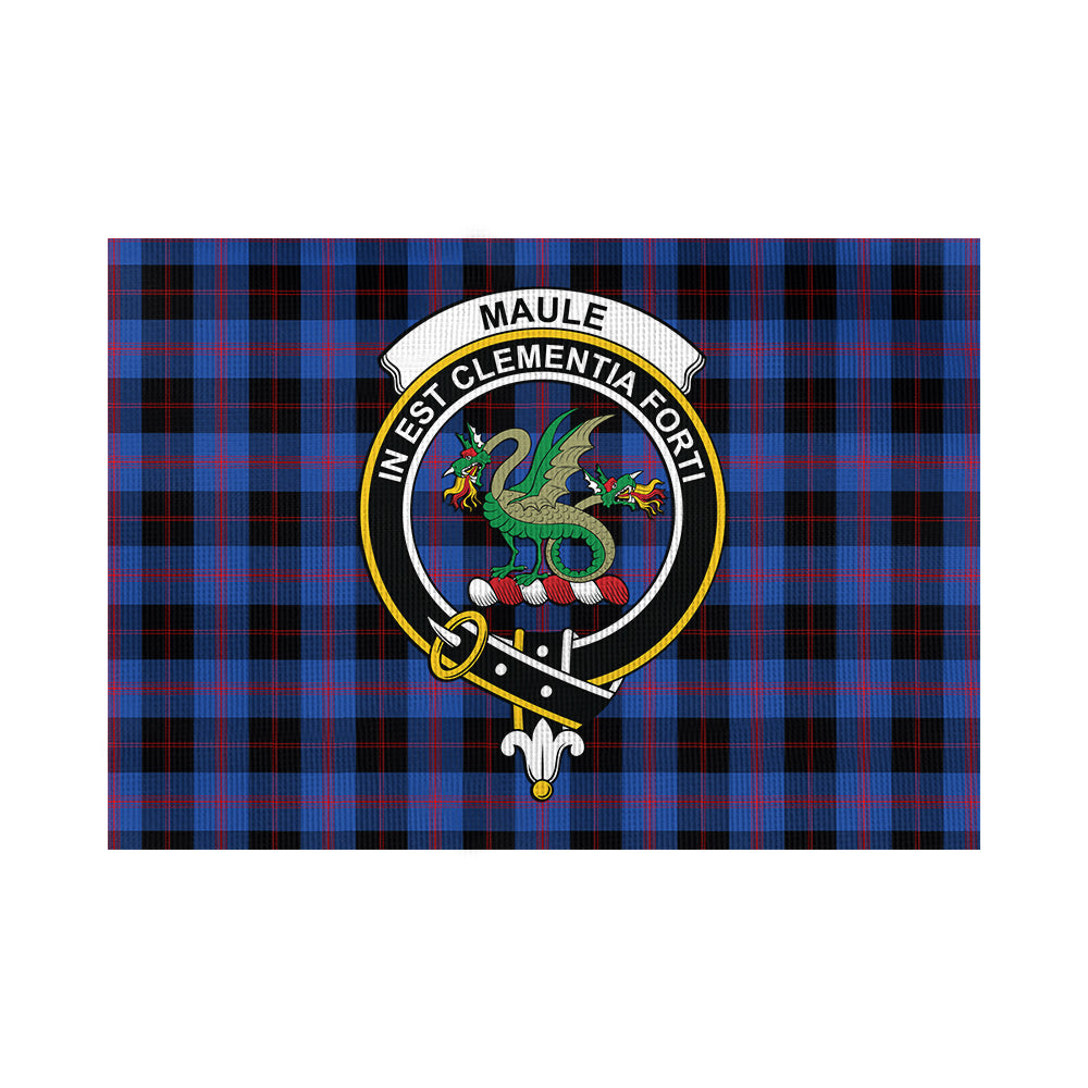 Maule Tartan Flag with Family Crest - Tartan Vibes Clothing