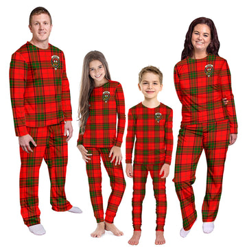 Maxtone Tartan Pajamas Family Set with Family Crest