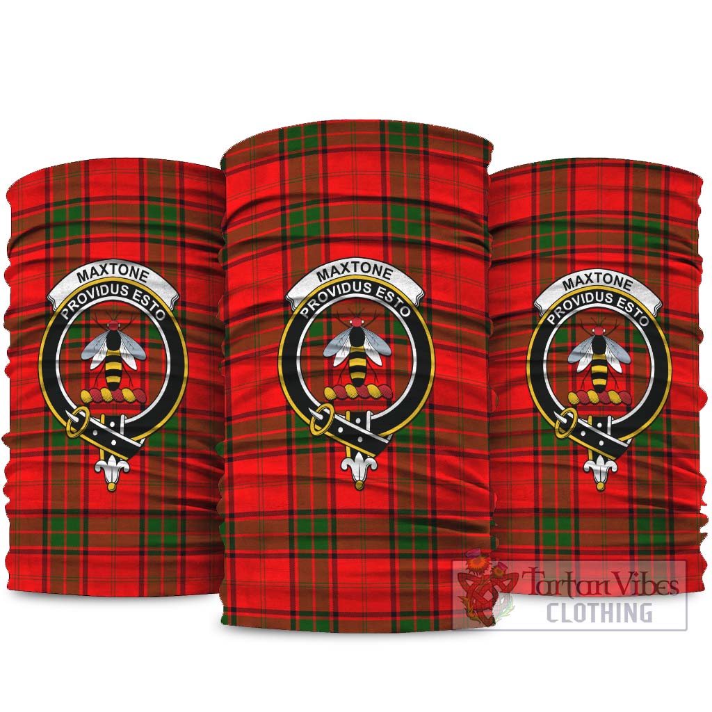 Maxtone Tartan Neck Gaiters, Tartan Bandanas, Tartan Head Band with Family Crest