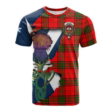 Maxtone Tartan Family Crest Cotton T-shirt Scottish Thistle Celtic Inspired Kid's Shirt - Tartan Vibes Clothing