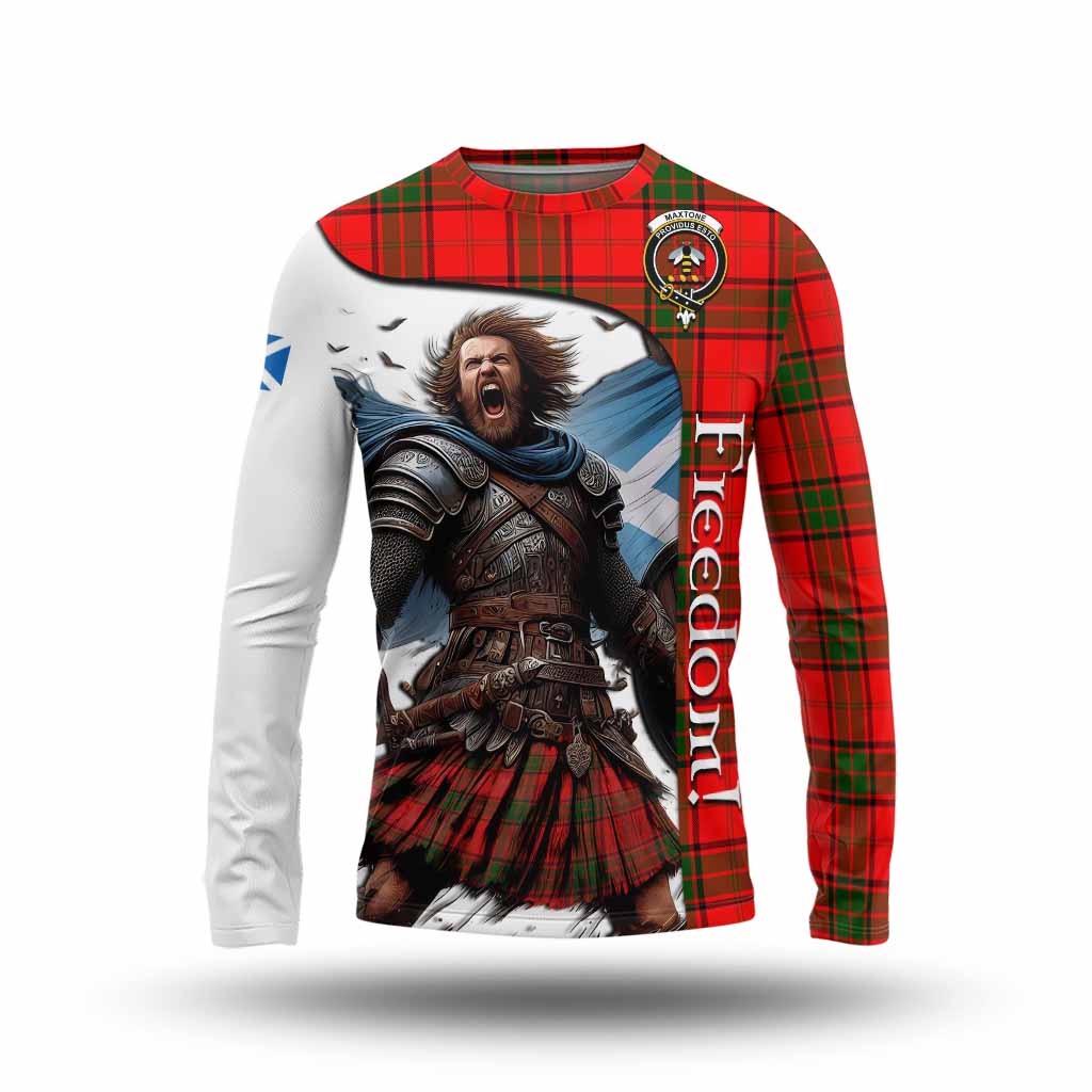 Tartan Vibes Clothing Maxtone Crest Tartan Long Sleeve T-Shirt Inspired by the Freedom of Scottish Warrior