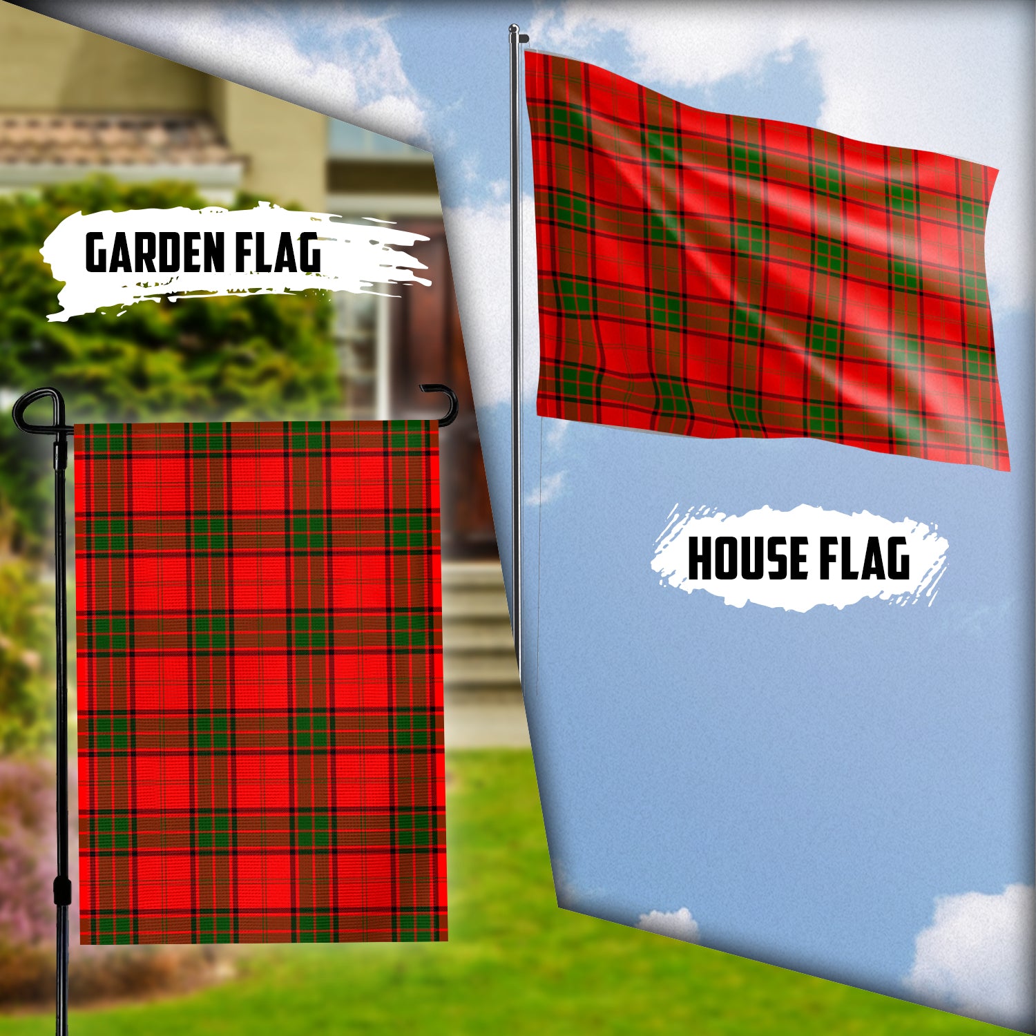 Maxtone Tartan Flag Garden Flag (Vertical) - Tartan Vibes Clothing