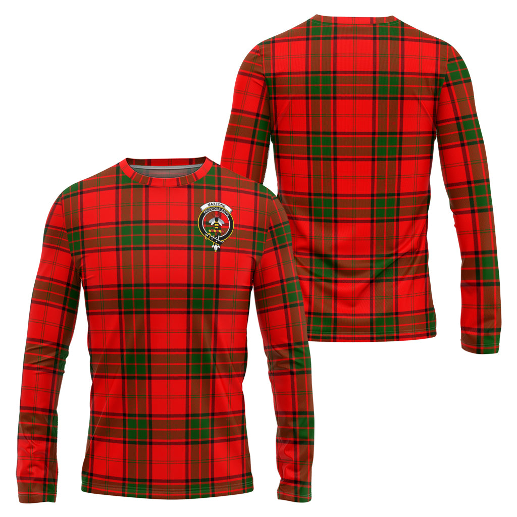 maxtone-tartan-long-sleeve-t-shirt-with-family-crest