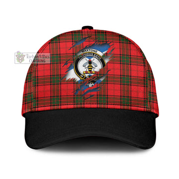 Maxtone Tartan Classic Cap with Family Crest In Me Style