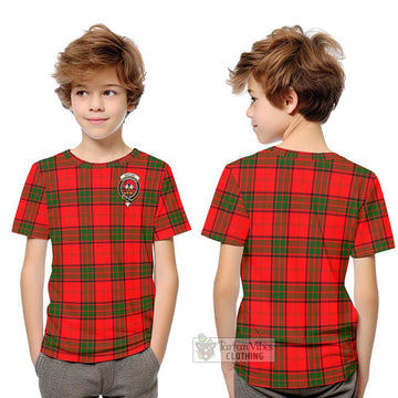 Maxtone Tartan Kid T-Shirt with Family Crest