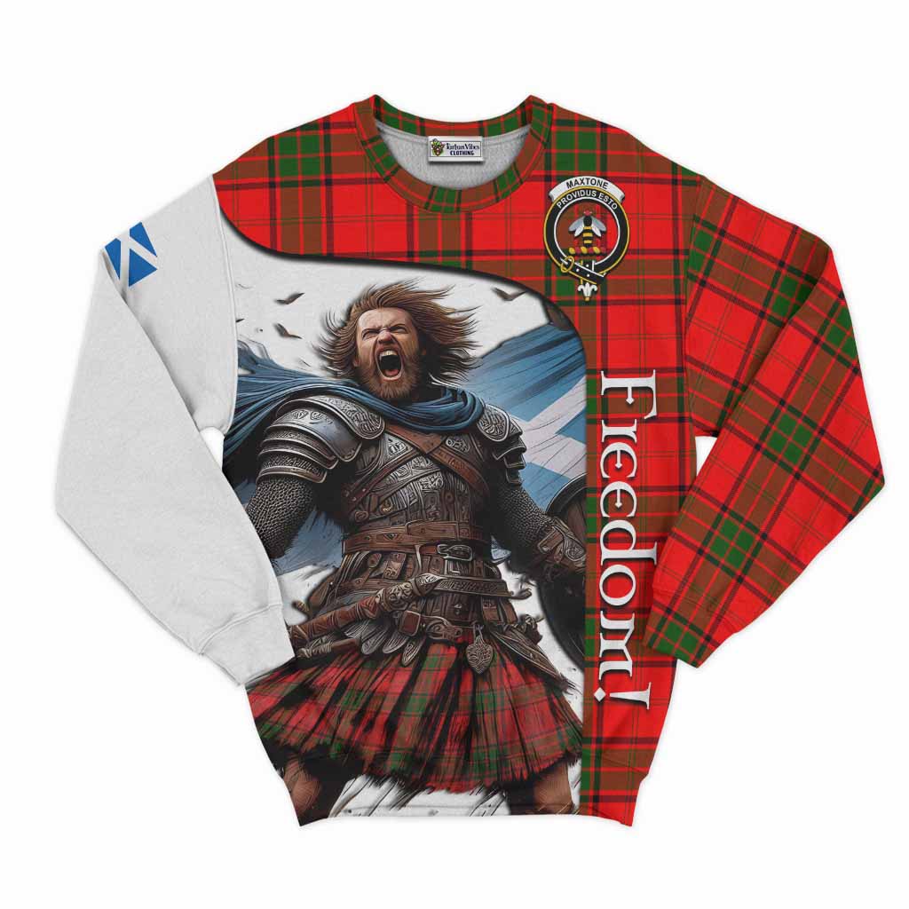 Tartan Vibes Clothing Maxtone Crest Tartan Sweatshirt Inspired by the Freedom of Scottish Warrior