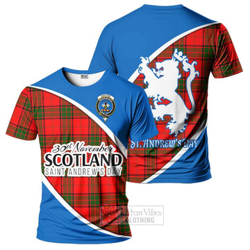 Maxtone Family Crest Tartan T-Shirt Celebrate Saint Andrew's Day in Style