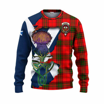Maxtone Tartan Family Crest Knitted Sweater Scottish Thistle Celtic Inspired Unisex - Tartan Vibes Clothing