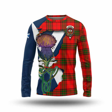 Maxtone Tartan Family Crest Long Sleeve T-Shirt Scottish Thistle Celtic Inspired Unisex - Tartan Vibes Clothing