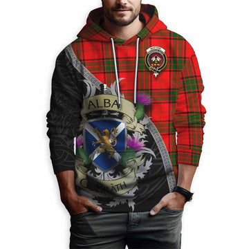 Maxtone Tartan Family Crest Hoodie Lion Rampant Royal Thistle Shield Celtic Inspired Pullover Hoodie - Tartan Vibes Clothing