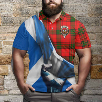 Maxtone Tartan Polo Shirt with Family Crest Scotland Patriotic Style