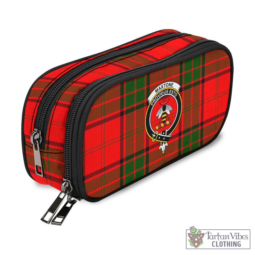 Tartan Vibes Clothing Maxtone Tartan Pen and Pencil Case with Family Crest