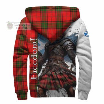 Maxtone Crest Tartan Sherpa Hoodie Inspired by the Freedom of Scottish Warrior