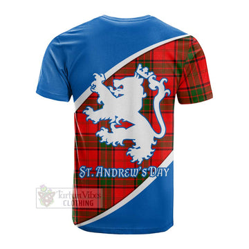 Maxtone Family Crest Tartan Cotton T-shirt Celebrate Saint Andrew's Day in Style