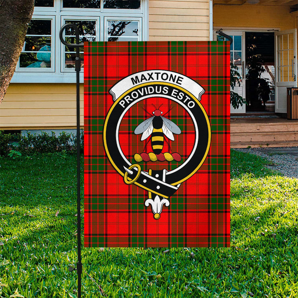 Maxtone Tartan Flag with Family Crest - Tartan Vibes Clothing