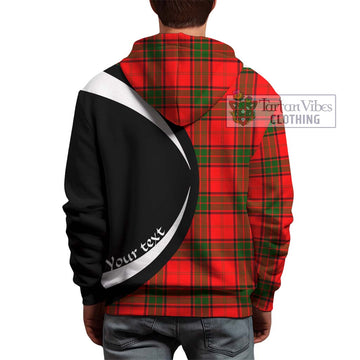 Maxtone Tartan Hoodie with Family Crest Circle Style