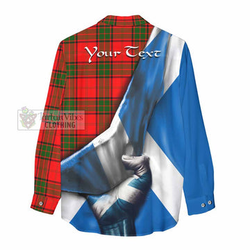 Maxtone Tartan Women's Casual Shirt with Family Crest Scotland Patriotic Style