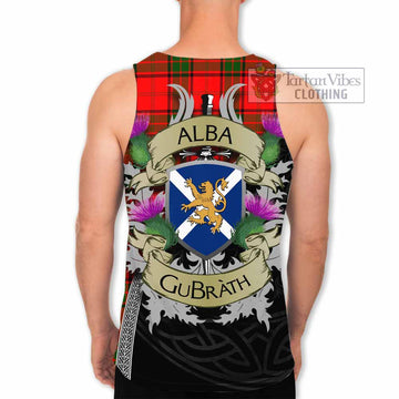 Maxtone Tartan Family Crest Men's Tank Top Lion Rampant Royal Thistle Shield Celtic Inspired - Tartan Vibes Clothing