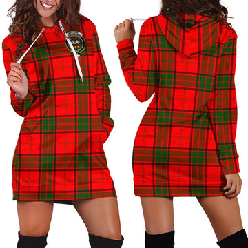 Maxtone Tartan Hoodie Dress with Family Crest