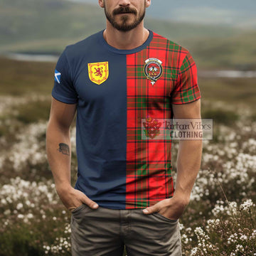 Maxtone Tartan T-Shirt Alba with Scottish Lion Royal Arm Half Style