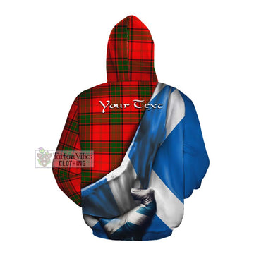 Maxtone Tartan Cotton Hoodie with Family Crest Scotland Patriotic Style Pullover Hoodie - Tartan Vibes Clothing