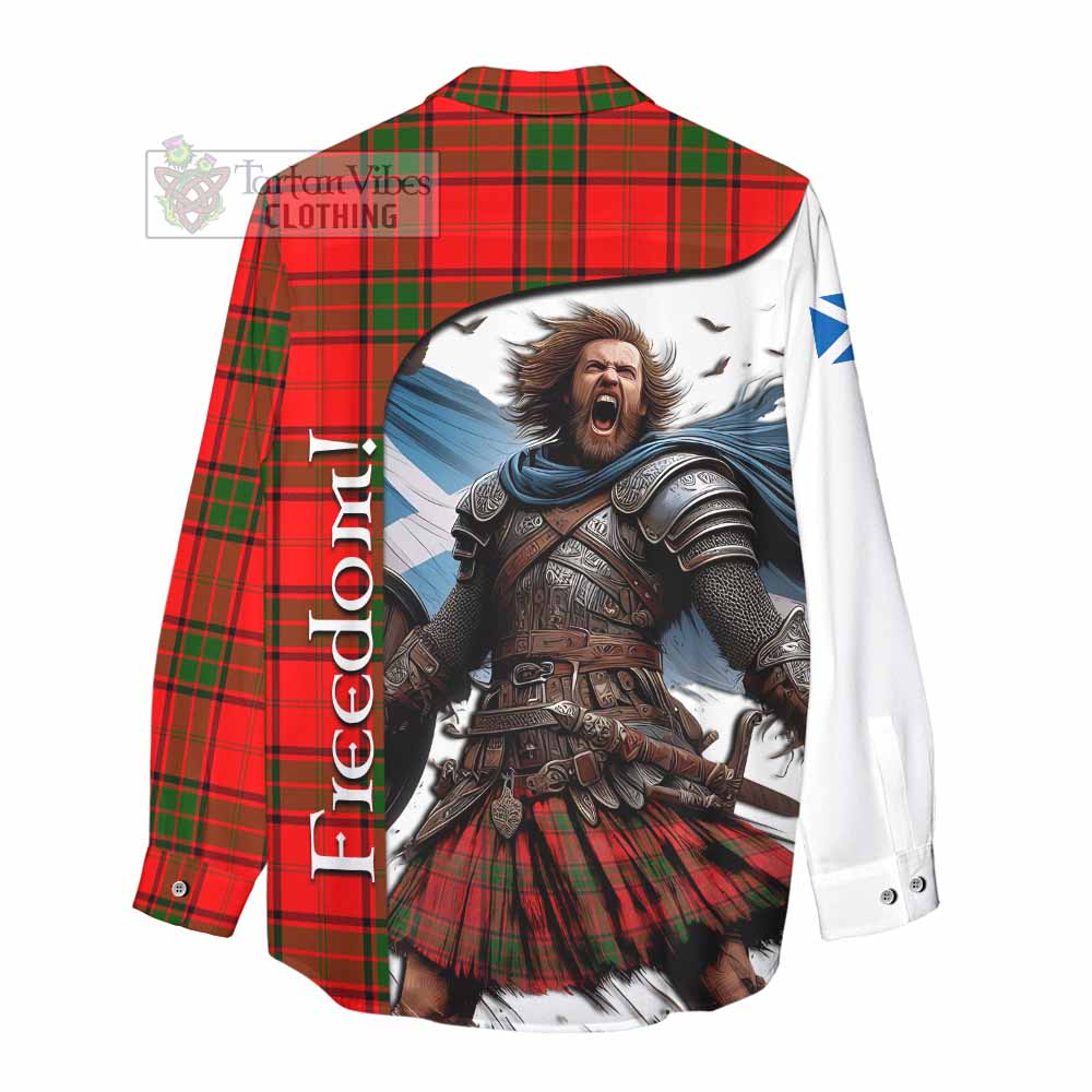 Tartan Vibes Clothing Maxtone Crest Tartan Women's Casual Shirt Inspired by the Freedom of Scottish Warrior