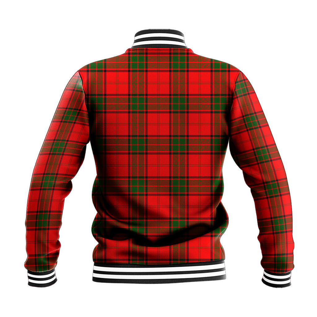 Maxtone Tartan Baseball Jacket with Family Crest - Tartan Vibes Clothing