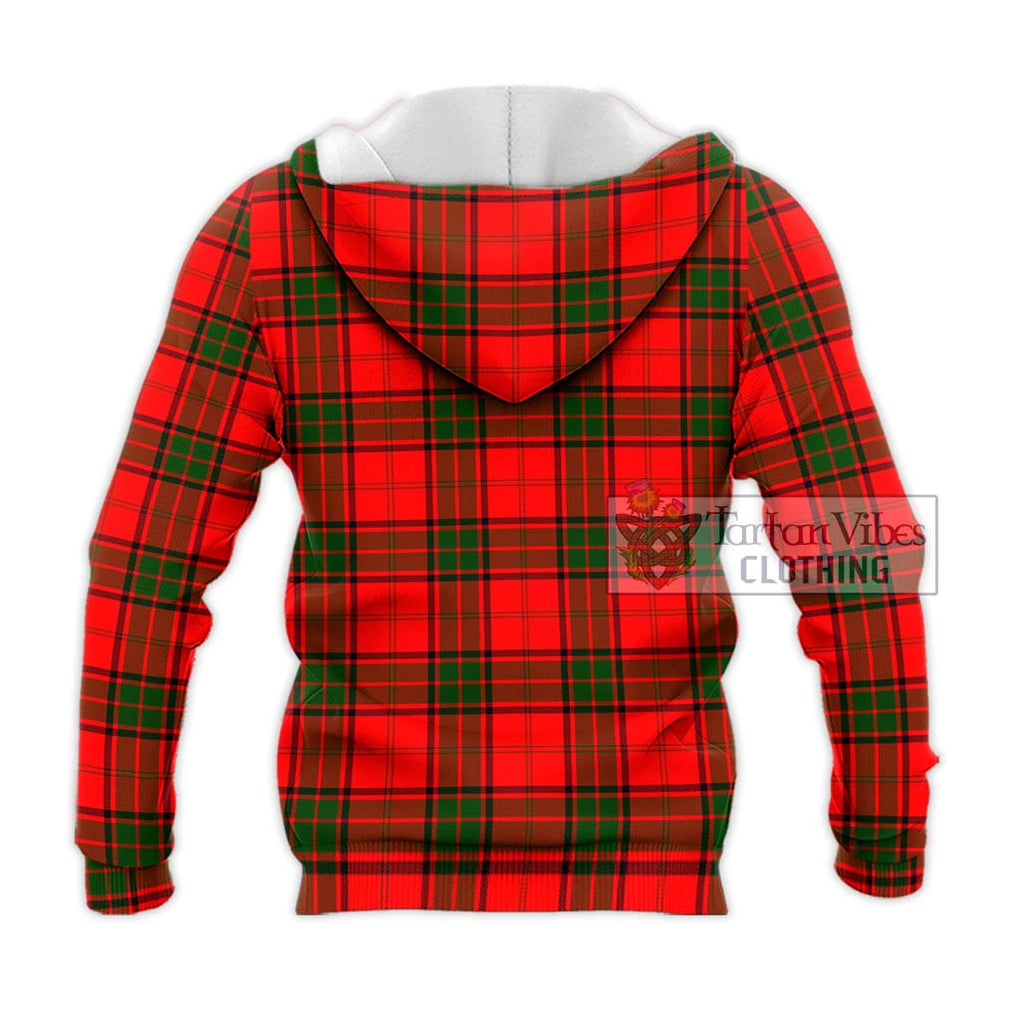 Maxtone Tartan Knitted Hoodie with Family Crest DNA In Me Style - Tartanvibesclothing Shop