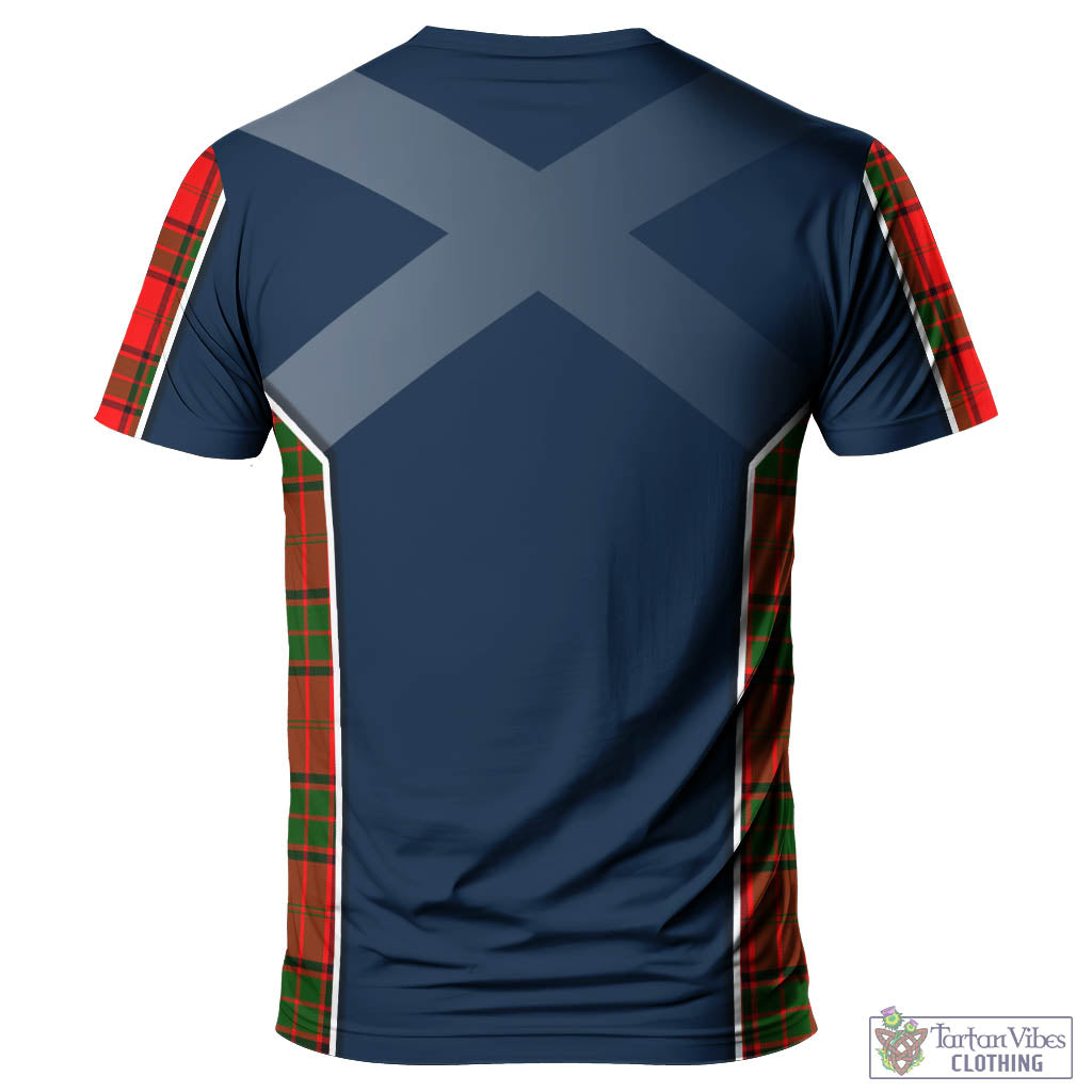 Tartan Vibes Clothing Maxtone Tartan T-Shirt with Family Crest and Lion Rampant Vibes Sport Style