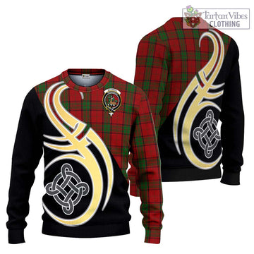 Maxwell Tartan Ugly Sweater with Family Crest and Celtic Symbol Style