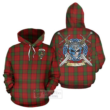 Maxwell Tartan Hoodie with Family Crest Celtic Skull Style