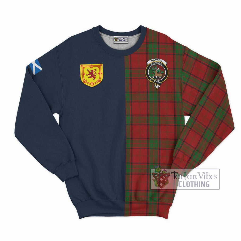 Tartan Vibes Clothing Maxwell Tartan Sweatshirt with Scottish Lion Royal Arm Half Style