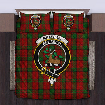 Maxwell Tartan Quilt Bed Set with Family Crest