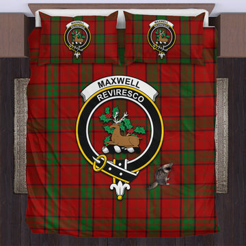 Maxwell Tartan Bedding Set with Family Crest