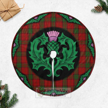 Maxwell Tartan Christmas Tree Skirt Scottish Thistle Style