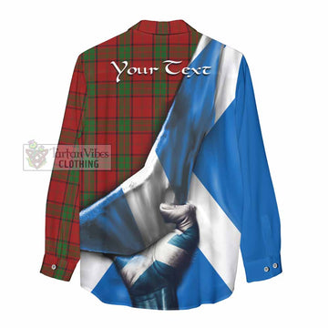 Maxwell Tartan Women's Casual Shirt with Family Crest Scotland Patriotic Style