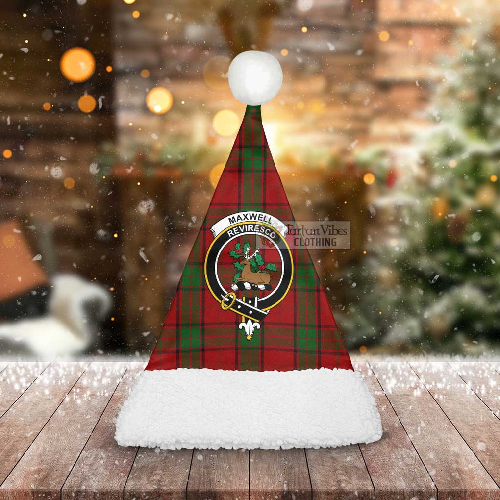 Maxwell Tartan Christmas Santa Hats with Family Crest - Tartan Vibes Clothing