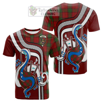 Maxwell Tartan Cotton T-shirt with Epic Bagpipe Style