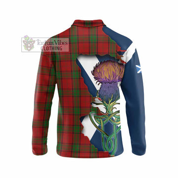 Maxwell Tartan Family Crest Long Sleeve Polo Shirt Scottish Thistle Celtic Inspired - Tartan Vibes Clothing