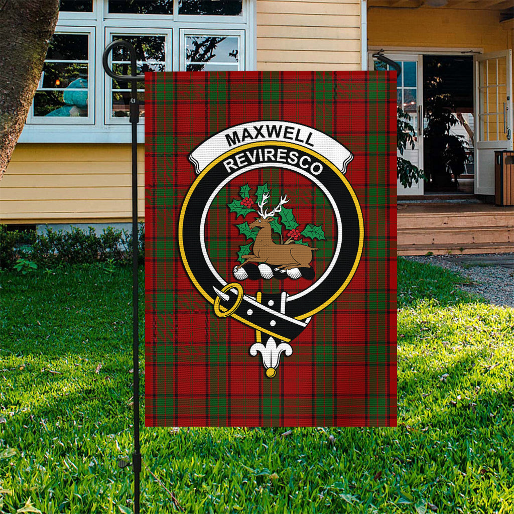 maxwell-tartan-flag-with-family-crest