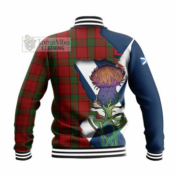 Maxwell Tartan Family Crest Baseball Jacket Scottish Thistle Celtic Inspired - Tartan Vibes Clothing