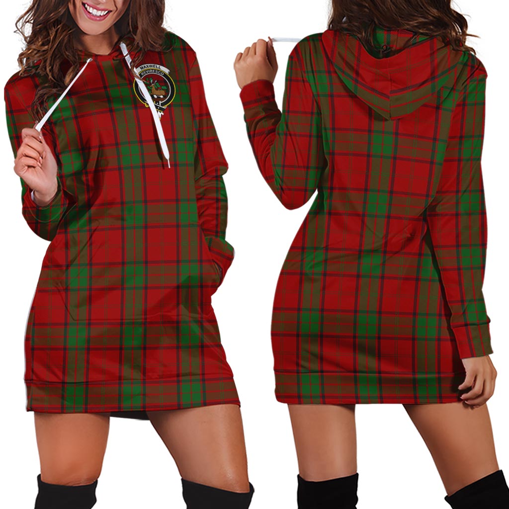 Maxwell Tartan Hoodie Dress with Family Crest - Tartan Vibes Clothing