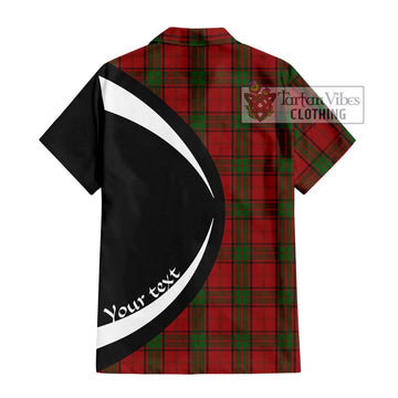 Maxwell Tartan Short Sleeve Button Up with Family Crest Circle Style