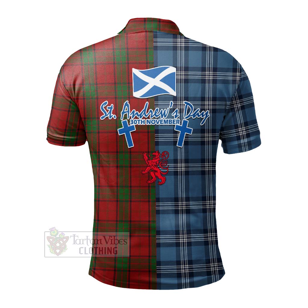 Tartan Vibes Clothing Maxwell Tartan Polo Shirt Happy St. Andrew's Day Half Tartan Style