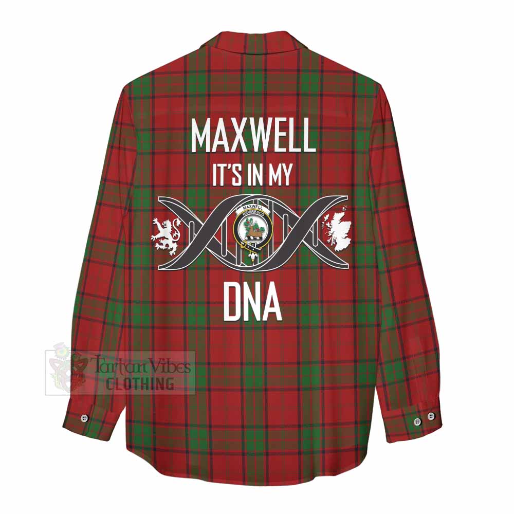 Tartan Vibes Clothing Maxwell Tartan Women's Casual Shirt with Family Crest DNA In Me Style