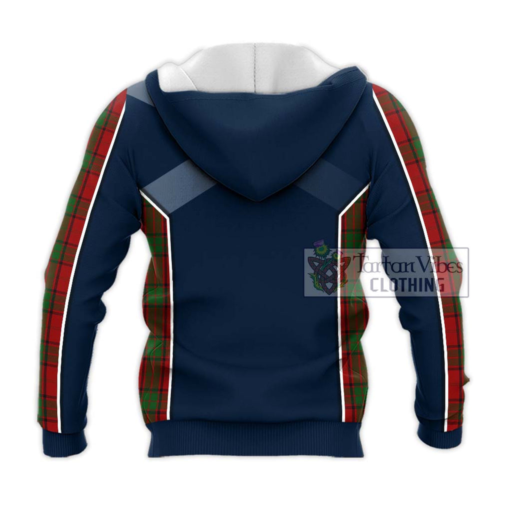 Maxwell Tartan Knitted Hoodie with Family Crest and Lion Rampant Vibes Sport Style - Tartan Vibes Clothing