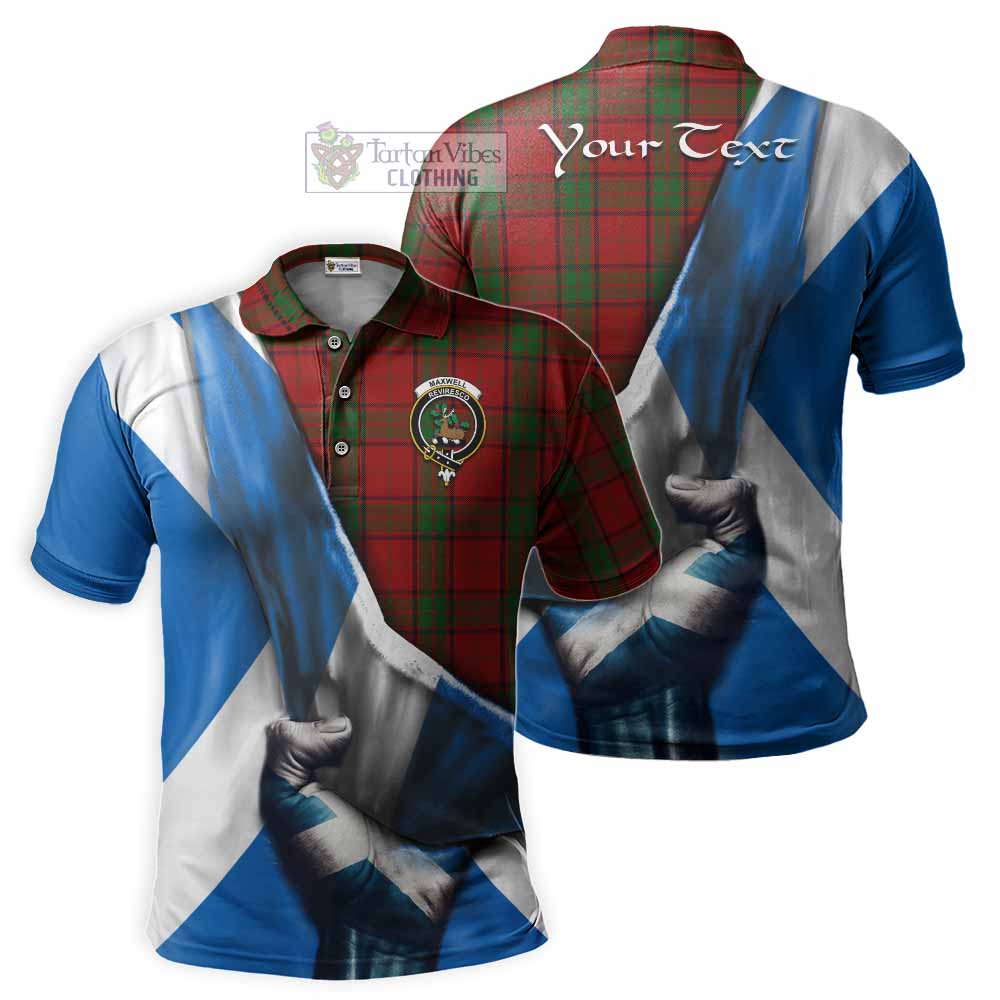 Tartan Vibes Clothing Maxwell Tartan Polo Shirt with Family Crest Scotland Patriotic Style