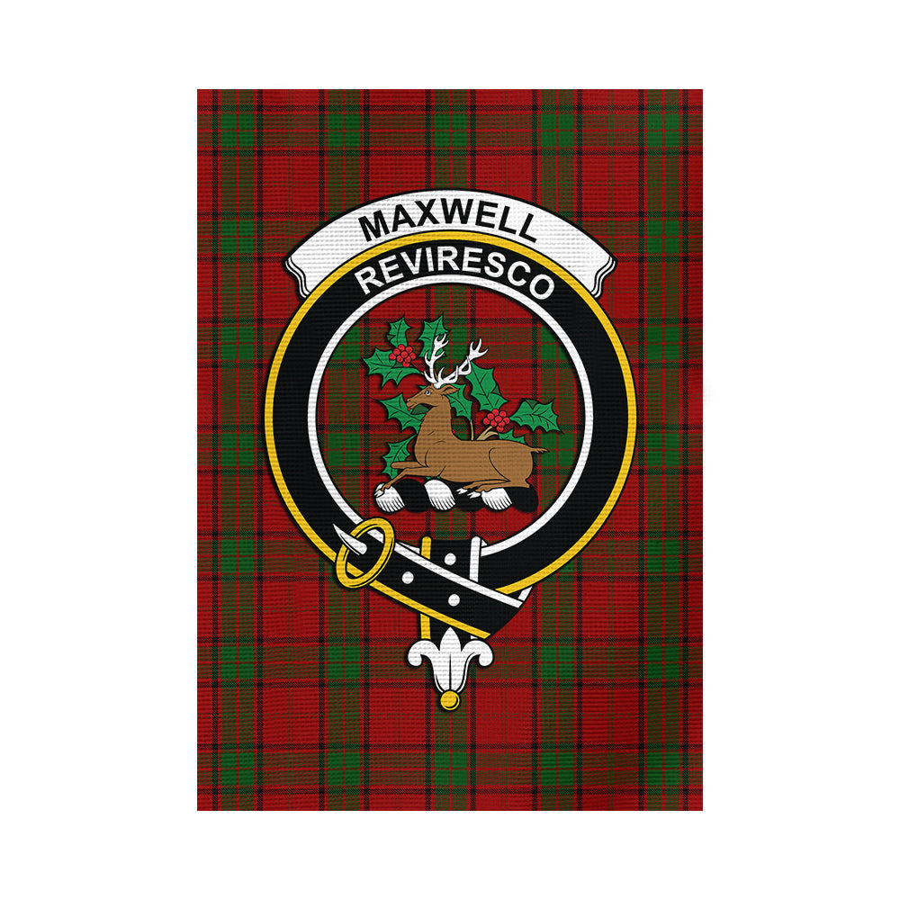 maxwell-tartan-flag-with-family-crest