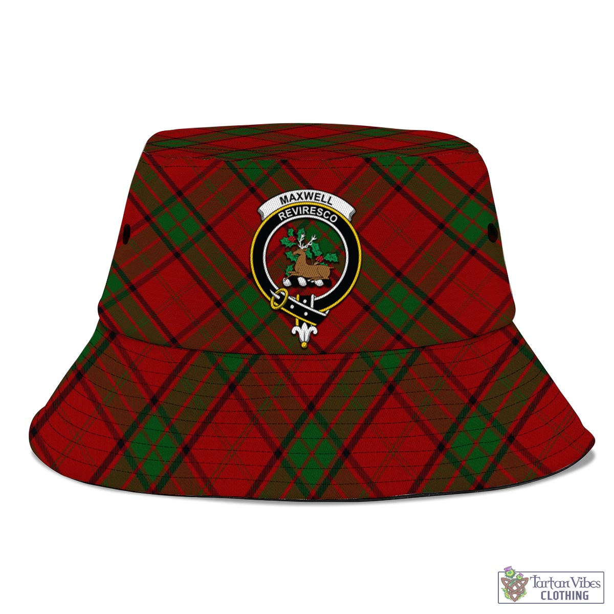 Tartan Vibes Clothing Maxwell Tartan Bucket Hat with Family Crest